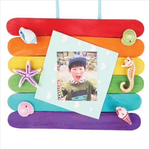 [유니아트] 무지개바다 액자꾸미기 DIY.448