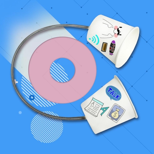 [와니사이언스] 내가 만든 용수철전화기만들기(5명1세트) WN-4816