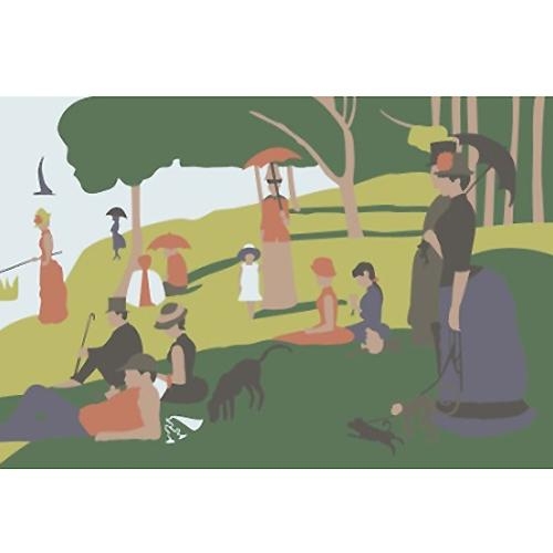 [BOOKYART] 명화그리기小_그랑드 자트 섬의 일요일 오후 (1244)