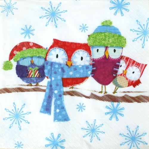 [냅킨아트] 부엉이가족냅킨 Napkin100(2장)